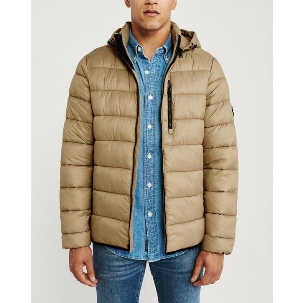 アバクロ ダウンジャケット メンズ アウター ダークカーキ Pulseglass Com