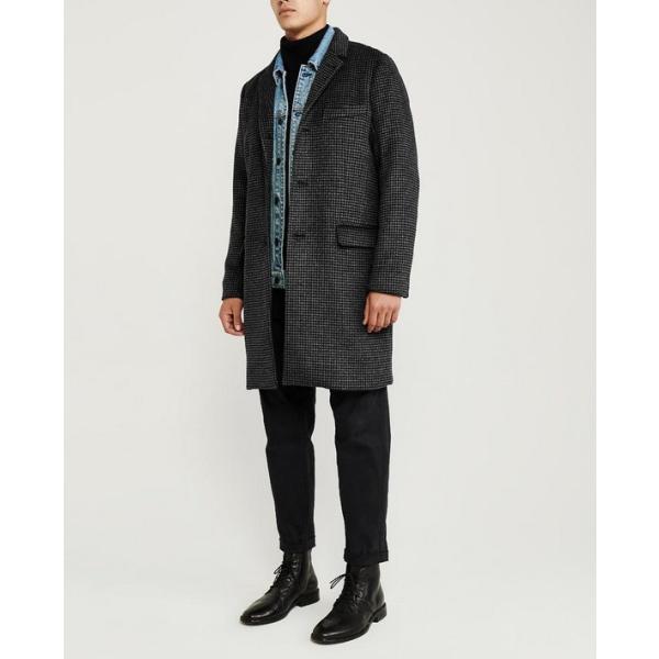 アバクロ コート ジャケット メンズ グレー 人気ブランド多数対象 ウール アウター