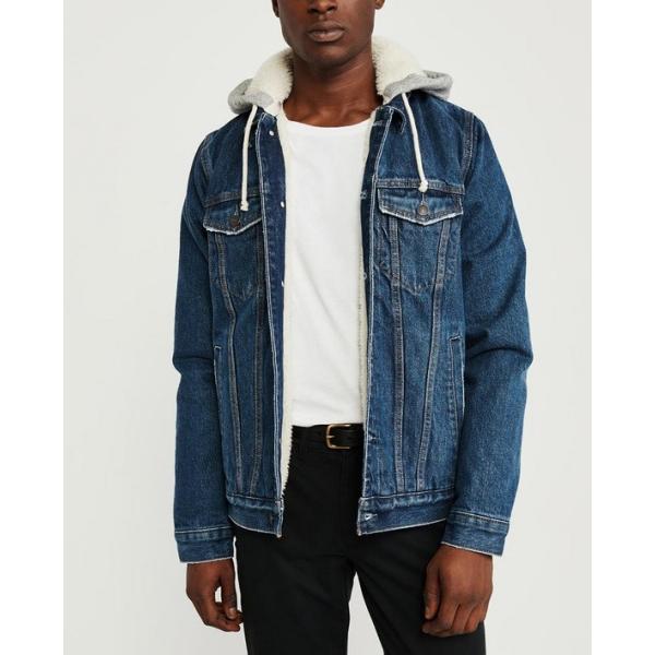 アバクロ ジャケット メンズ 年末年始大決算 アウター シェルパ 人気 ディアムウォッシュ 大きいサイズ おしゃれ