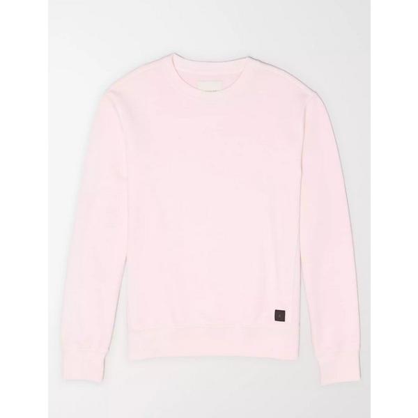アメリカンイーグル トレーナー パーカー メンズ ピンク Ae おしゃれ 大きいサイズ Sweatshirt 休み Crewneck Fleece 人気