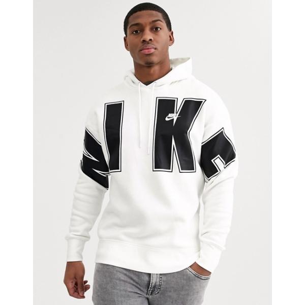 ナイキ パーカー 贈与 メンズ トレーナー ホワイト White In Hoodie Nike Overbranded