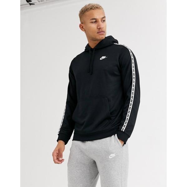 ナイキ パーカー メンズ トレーナー ブラック Nike In Black Hoodie Logo Taping 超人気 専門店