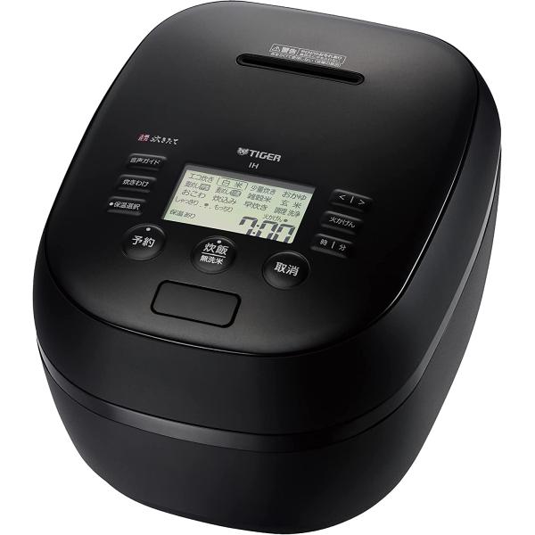 TIGER 炊飯器 5.5合 ご泡火炊き マットブラックJPH-J10NKM タイガー（TIGER） タイガー魔法瓶(TIGER) 炊飯器 5.5合 土鍋圧力IH ご