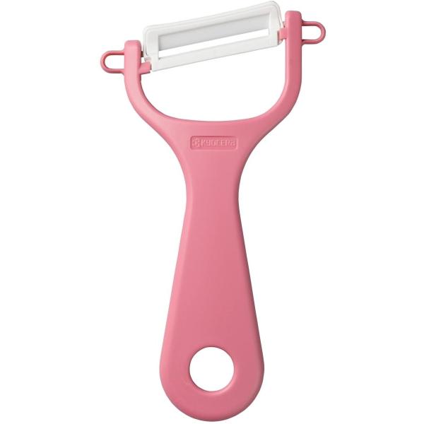 京セラ ピーラー 皮むき器 セラミック 除菌 漂白 OK ななめ刃 ピンク CP-NA08PK