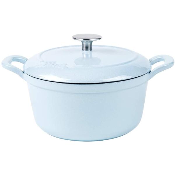 2F-4029 新品 FISSLER　フィスラー　カレンココット　鋳鉄・ホーロー鍋　EMP-C182N001B ベビーブルー 18㎝ trendline_6949560916205