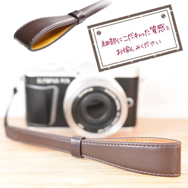 レザー カメラストラップ カメラ ハンドストラップ 革 スリム かっこいい かわいい デジカメ コンデジ ミラーレス 一眼レフ キャノン ニコン ソニー ブラック Buyee Servicio De Proxy Japones Buyee Compra En Japon