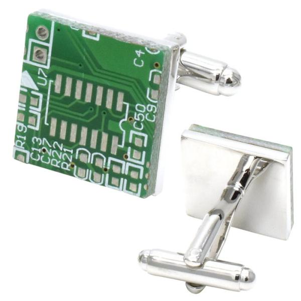 カフス CPU基板 コンピューター 電子基板 カフスリンクス カフスボタン カフス カフスリンクス CPU かっこいい カフリンクス カジュアル お洒落 マニア オタク