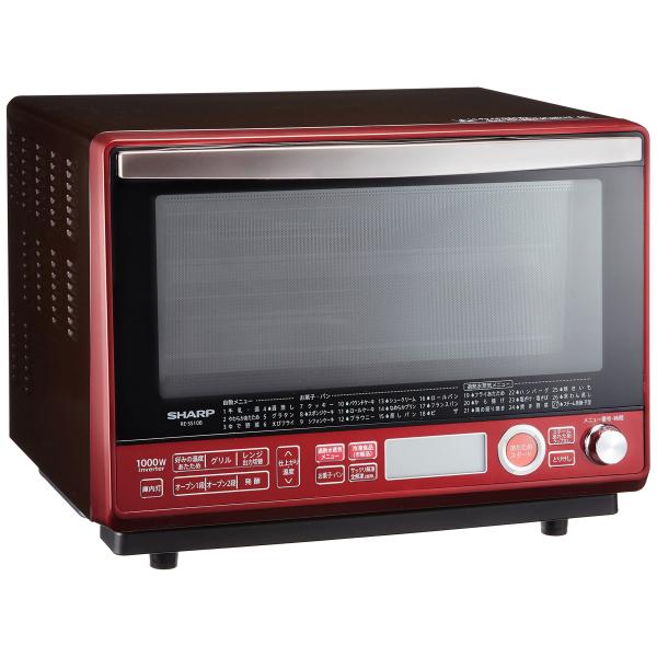 シャープ 過熱水蒸気オーブンレンジ 2段調理 31L レッド RESS10BR