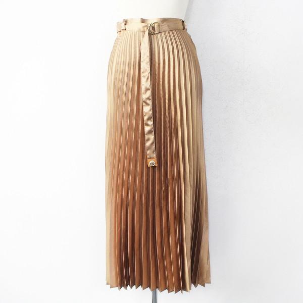 美品 定価3.5万 THE Dallas ザダラス ACCO メタリック プリーツ ロング 