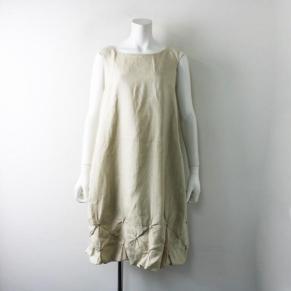 サマーセール Natural By Foxey ナチュラルバイフォクシー リネンノースリーブワンピース 40 ベージュ ブランド古着 買取販売 Tresor 通販 Yahoo ショッピング