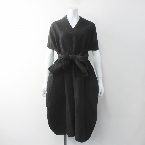 R D M Co オールドマンズテーラー シルクリネンvネックリボンドレス Free ブラック ワンピース ブランド古着 買取販売 Tresor 通販 Yahoo ショッピング