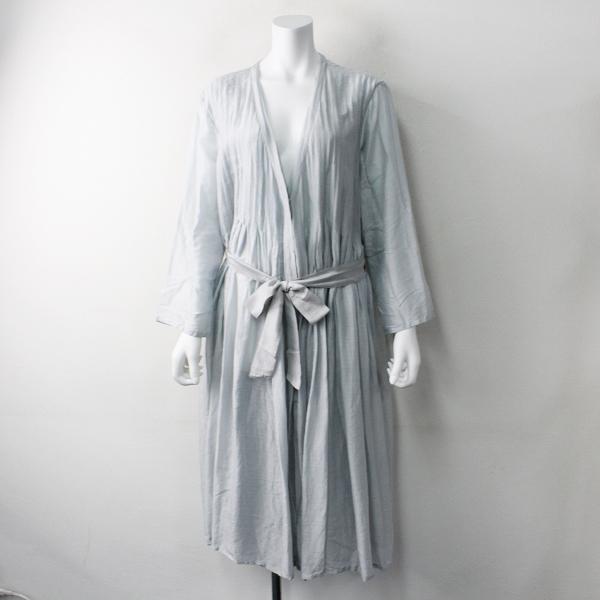 Maison De Soil メゾンドソイル コットン タック 前開き ワンピース サックスブルー フレア ブランド古着 買取販売 Tresor 通販 Yahoo ショッピング
