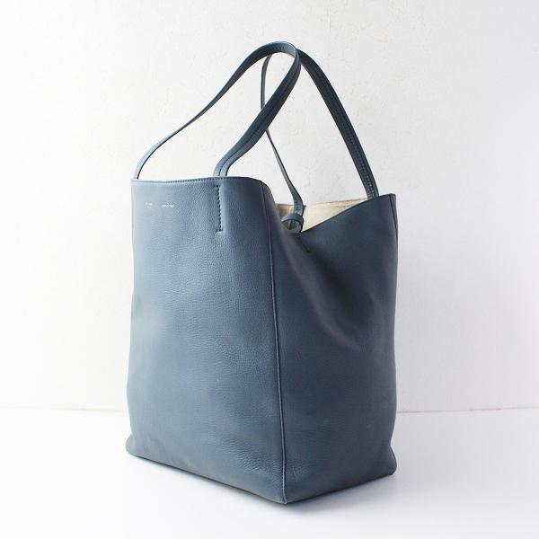 Celine セリーヌ カバファントム トートバッグ レザー スレートブルー ミディアム ブランド古着 買取販売 Tresor 通販 Yahoo ショッピング
