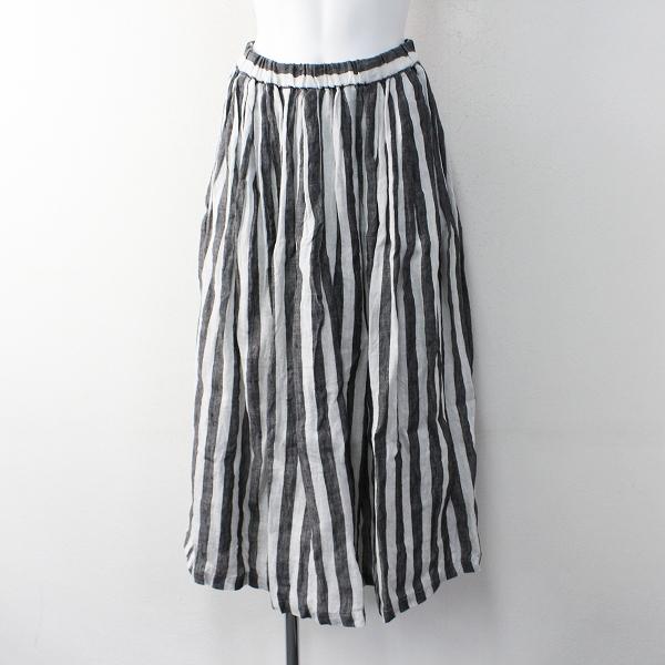 スプリングセール 18ss Lisette リゼッタ ワイドストライプ リネン ギャザーフレアスカート F 麻 ボリューム ボトムス ブランド古着 買取販売 Tresor 通販 Yahoo ショッピング