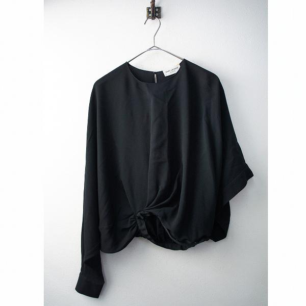スプリングセール 美品 国内 Saint Laurent Paris サンローラン パリ 16 シルクジョーゼットアシンメトリーブラウス 34 ブランド古着 買取販売 Tresor 通販 Yahoo ショッピング
