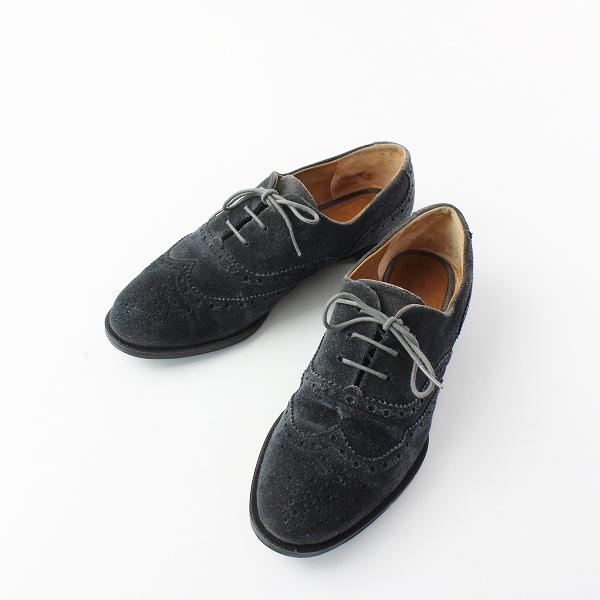 サマーセール】HIROFU ヒロフ ウイングチップ スエードシューズ 23