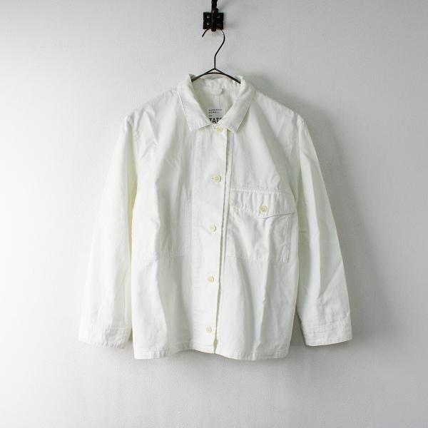 5店舗限定発売 Margaret Howell For Tate マーガレットハウエル コットン リネン ワークシャツジャケット 2 ホワイト ブランド古着 買取販売 Tresor 通販 Yahoo ショッピング