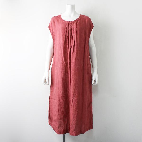17 Lisette リゼッタ 染色加工 リネン ピンタック入 ノースリーブワンピース F ピンク 麻 チュニック ロング丈 ブランド古着 買取販売 Tresor 通販 Yahoo ショッピング