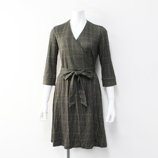 定価3 6万 オンワード樫山 Icb アイシービー Printwooljerseydress ジャージーワンピース 4 キャメル系 カシュクール ブランド古着 買取販売 Tresor 通販 Yahoo ショッピング