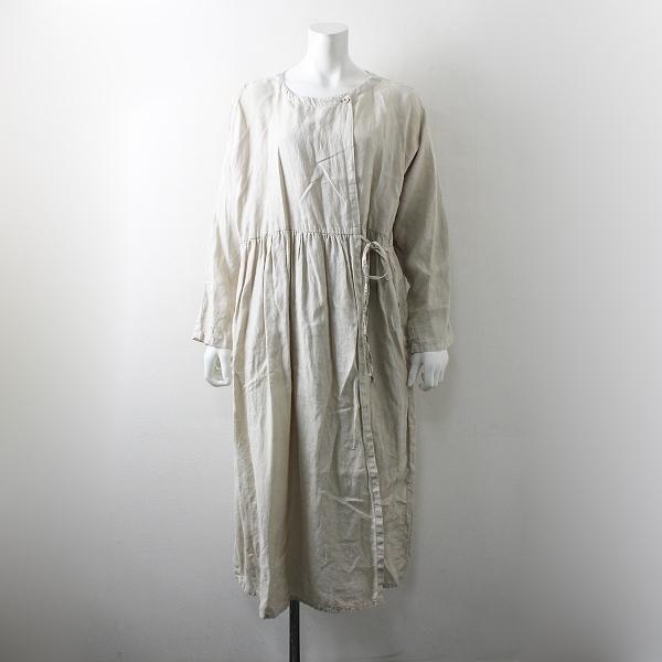 18aw Nest Robe ネストローブ リネンドルマンカシュクールワンピース F ナチュラル フレア ブランド古着 買取販売 Tresor 通販 Yahoo ショッピング
