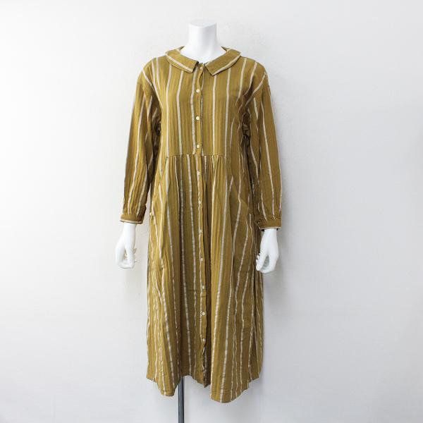 Sm2 Samansa Mos2 サマンサモスモス コットン ストライプ ギャザー シャツワンピース F キャメル ブランド古着 買取販売 Tresor 通販 Yahoo ショッピング