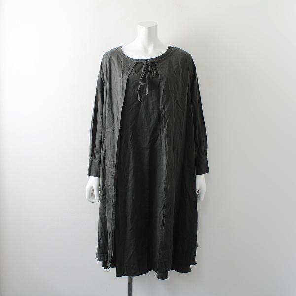 Fillil フィリル インド製 コットン レイヤード ワンピース F チャコールグレー ブランド古着 買取販売 Tresor 通販 Yahoo ショッピング