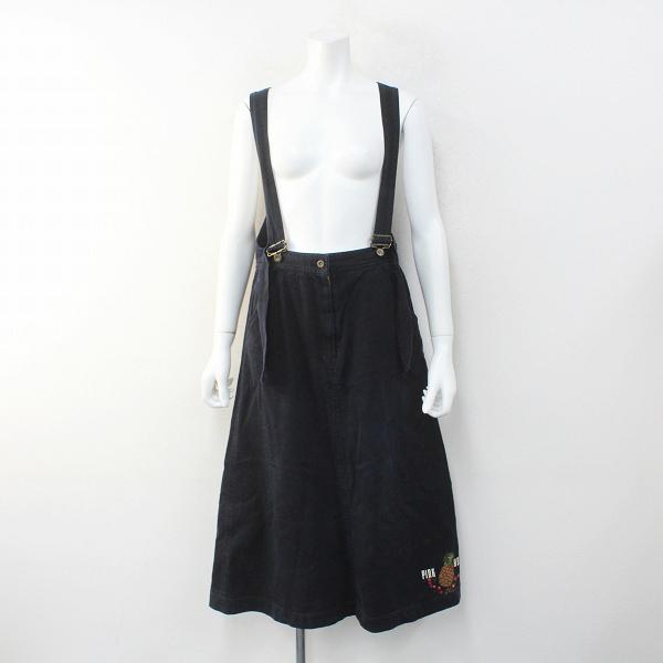 Pink House ピンクハウス パイナップル刺繍 サロペットスカート F ダークネイビー ジャンパースカート ブランド古着 買取販売 Tresor 通販 Yahoo ショッピング