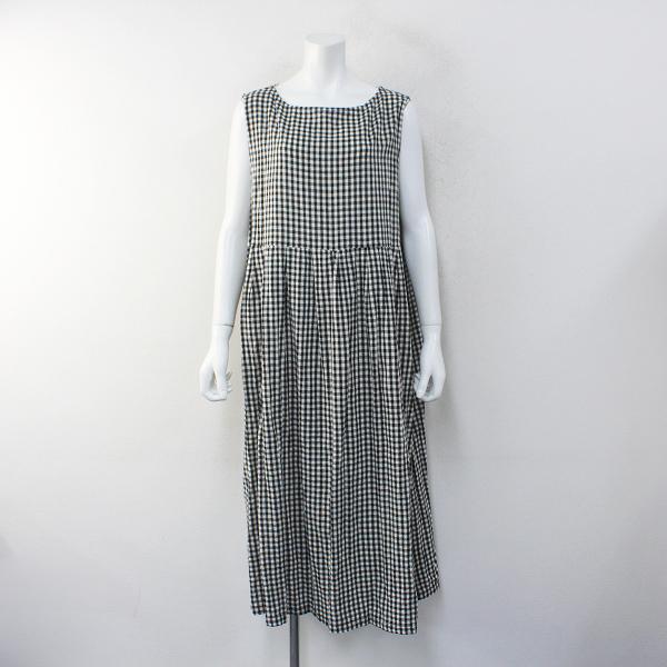 未使用 ナチュラン D G Y ディージーワイ コットンリネン ギンガムチェック ノースリーブ ワンピース Ll ブラック ブランド古着 買取販売 Tresor 通販 Yahoo ショッピング