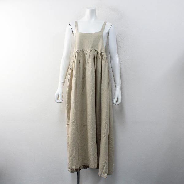 未使用品 ナチュラン D G Y ディージーワイ リネン エプロンワンピース M ベージュ ロング ブランド古着 買取販売 Tresor 通販 Yahoo ショッピング