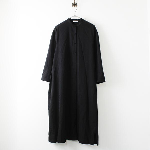 aw Yuni アンビデックス ユニ ウール バンドカラー シャツワンピース F ブラック ブランド古着 買取販売 Tresor 通販 Yahoo ショッピング