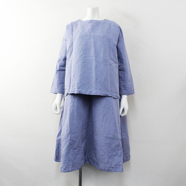 ss Nest Robe ネストローブ コットンリネンセパレートワンピース F ブルー ブランド古着 買取販売 Tresor 通販 Yahoo ショッピング