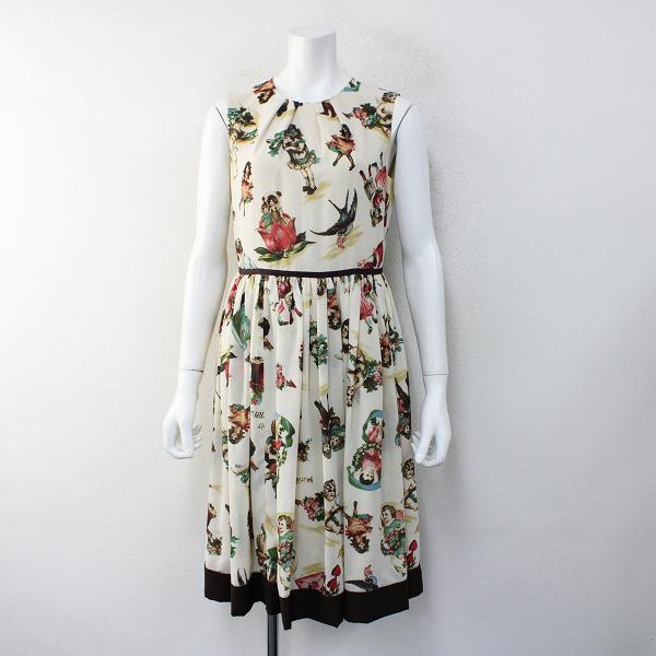 Lois Crayon ロイスクレヨン ドリーミン プリント ノースリーブワンピース M アイボリー ブランド古着 買取販売 Tresor 通販 Yahoo ショッピング