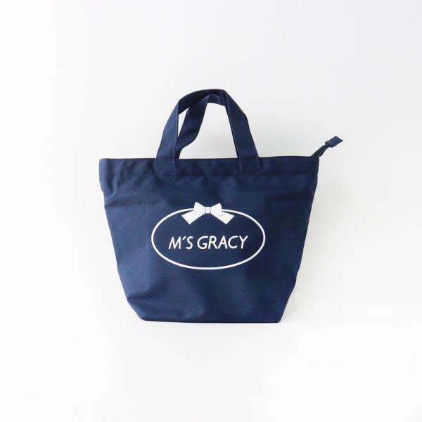 19ss 春夏 M S Gracy エムズグレイシー ロゴプリント 保冷トートバッグ ネイビー ブランド古着 買取販売 Tresor 通販 Yahoo ショッピング