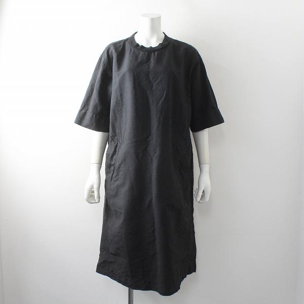 21ss Mhl Margaret Howell マーガレットハウエル ドライコットンリネン ワンピース 1 ブラック ブランド古着 買取販売 Tresor 通販 Yahoo ショッピング