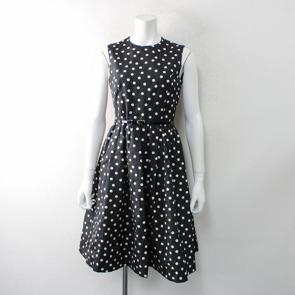 新品 未使用 定価4 2万 Loulou Willoughby ルルウィルビー ドットタフタベルト付ワンピース 1 ブラック ホワイト ブランド古着 買取販売 Tresor 通販 Yahoo ショッピング