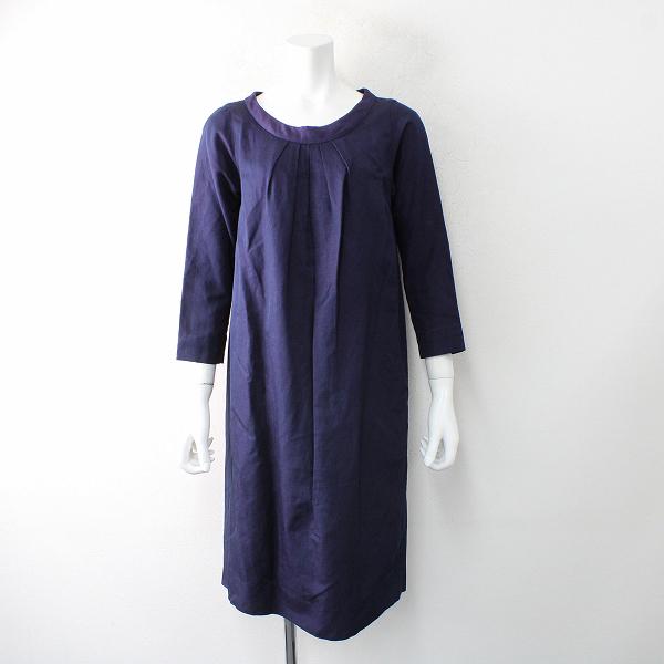 Pal Las Palace パラスパレス シルクリネン インディゴ ワンピース 0 ネイビー 藍染め ギャザー ブランド古着 買取販売 Tresor 通販 Yahoo ショッピング