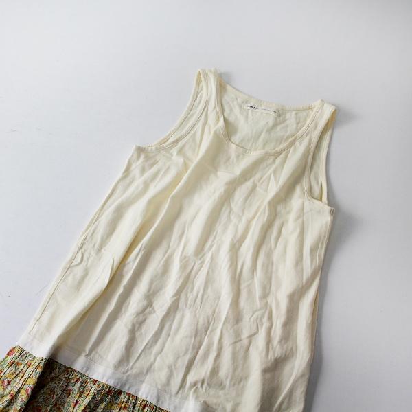 Conges Payes Adieu Tristesse コンジェペイエ リバティ切替ノースリーブワンピース アイボリー イエロー系 ブランド古着 買取販売 Tresor 通販 Yahoo ショッピング
