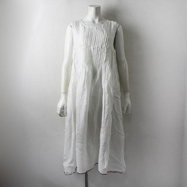 Maison De Soil メゾンドソイル リネン ピンタック ノースリーブワンピース 1 ホワイト フレア ブランド古着 買取販売 Tresor 通販 Yahoo ショッピング