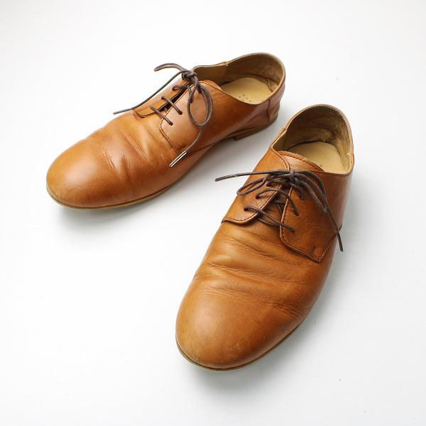 Que Shoes キュー シューズ レザー レースアップシューズ L ライトブラウン ブランド古着 買取販売 Tresor 通販 Yahoo ショッピング