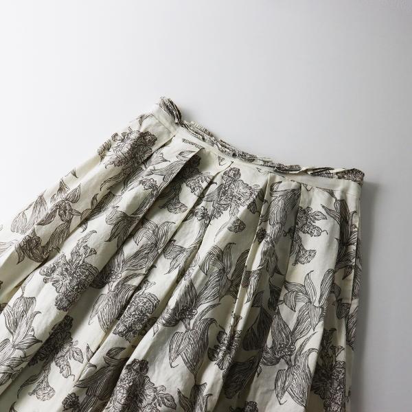 forte forte フォルテフォルテ フラワープリント ヘンプコットン