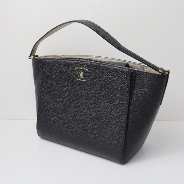ADMJ 子牛革モーツァルト ワンショルダーバッグ S ブラック 黒 レザー