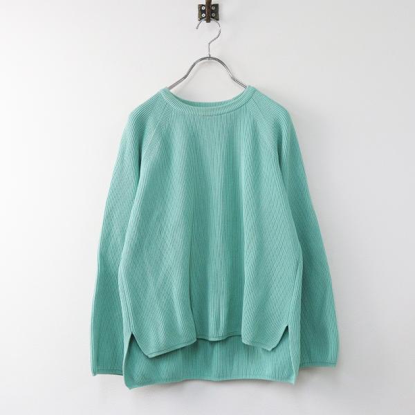 バトナー BATONER FOR UNITED ARROWS シルク混ハイカウントリブクルーネック 1/トップス ニット プルオーバー 長袖【2400013754644】 バトナー BATONER FOR UNITED ARROWS シルク混ハイカウントリブクルー