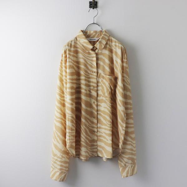 プロヴォーク PROVOKE ゼブラ プリント シャツ F/ベージュ トップス【2400013825313】 スプリングセール】プロヴォーク PROVOKE ゼブラ プリント