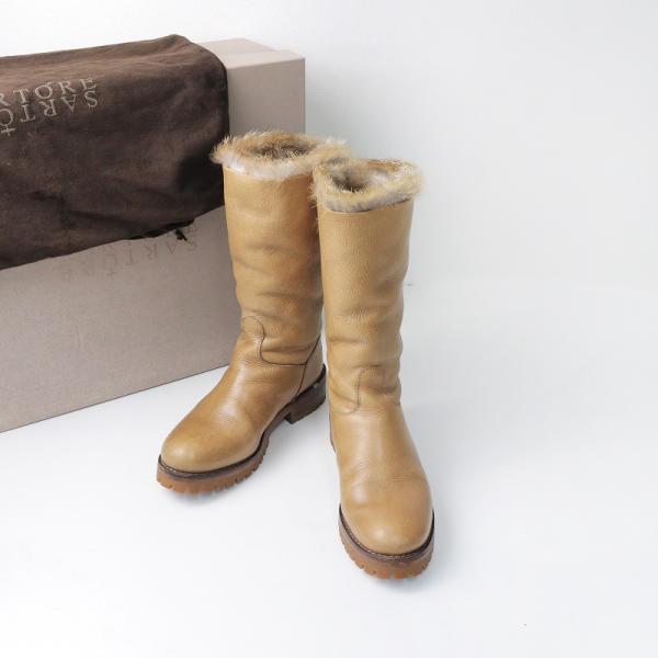 SARTORE サルトル SX351 ファー レザー エンジニアブーツ 35  