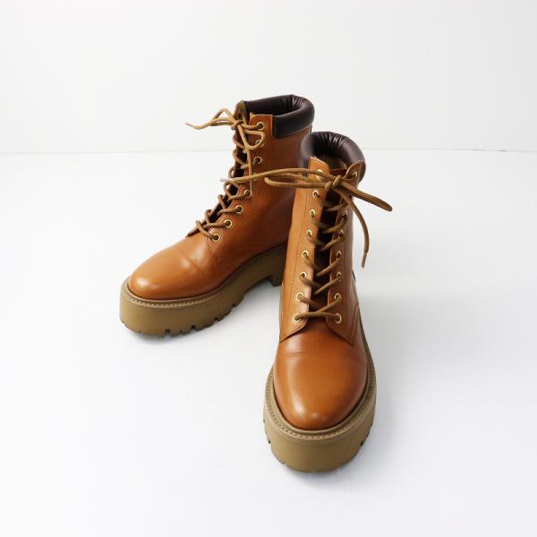 CELINE セリーヌ　バルキー レースアップブーツ37 CELINE（セリーヌ） 【ウィンターセール】美品 CELINE BULKY バルキー