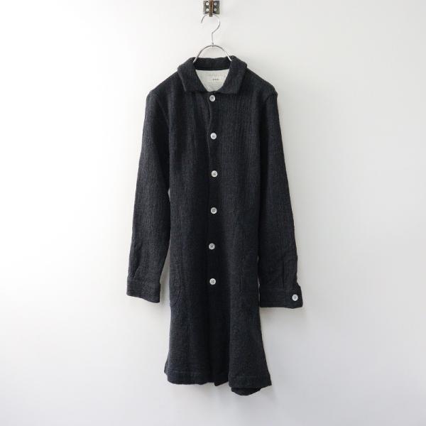 期間限定価格】リネン RINEN 縮絨ウールニットワンピースコート 1