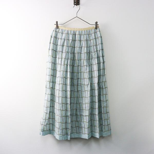 ミナペルホネン　試着のみ　プリーツスカート36 ミナペルホネン 試着のみ プリーツスカート36 felice タックスカート