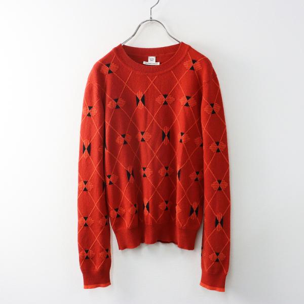 HERMES（エルメス） 良品 2020AW カシミヤ100% アーガイル柄ジャガード