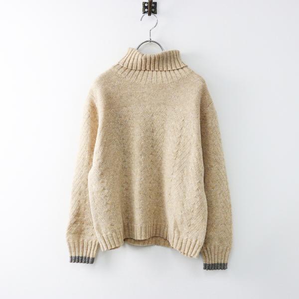 パラスパレス トオカ Pal'las Palace 十日 ウールタートルネックニット/ベージュ セーター プルオーバー 長袖【2400014354935】 Pal'las Palace パラスパレス トオカ 十日 ウールタートルネック