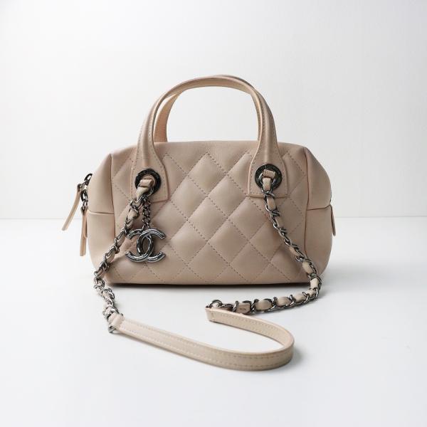 シャネル CHANEL 21番台 マトラッセ ラムスキン ショルダーバッグ /ピンク 斜めがけ クロスボディ 2WAY 【2400014371239】 CHANEL（シャネル） CHANEL 21番台 マトラッセ ラムスキン ショルダー
